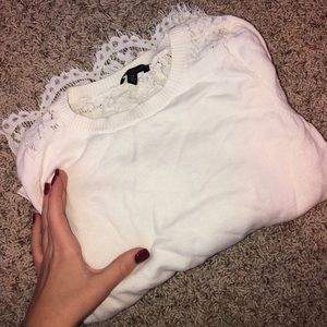 Laced back sweater